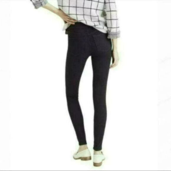 Madewell The Anywhere Jean Women's Size 28 Black High Rise Pull On Skinny Jeans - Picture 2 of 11